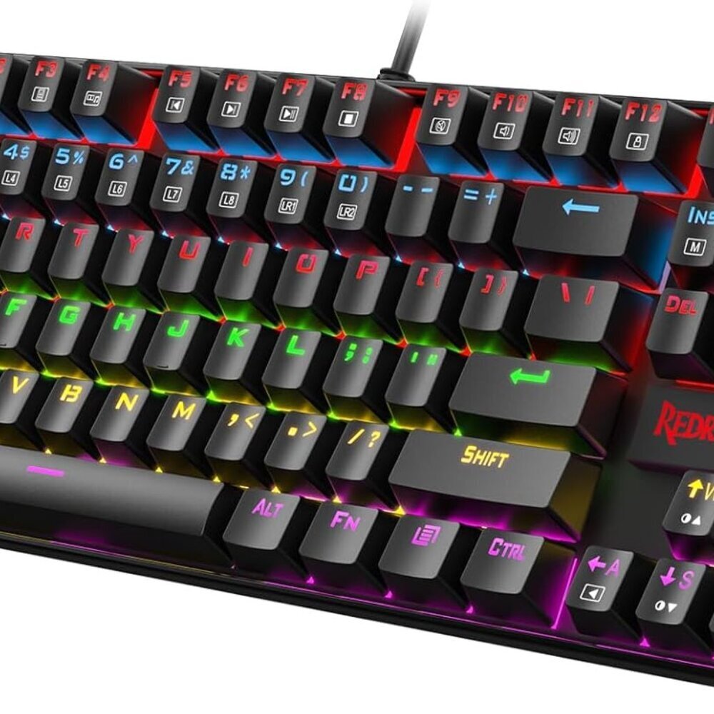 K552 Mechanical Gaming Keyboard, 87-Key Compact, LED Gaming Keyboard with Red Sw